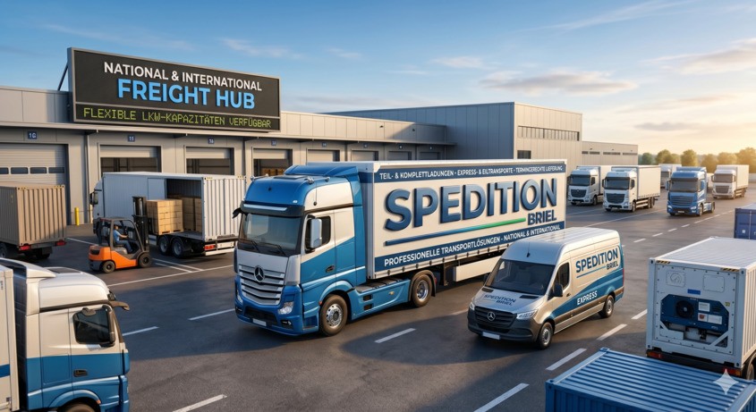Speditions-LKW auf der Autobahn
