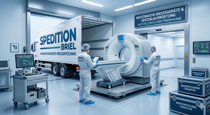Elektronisches Mikroskop – Medizintechnik Sondertransport